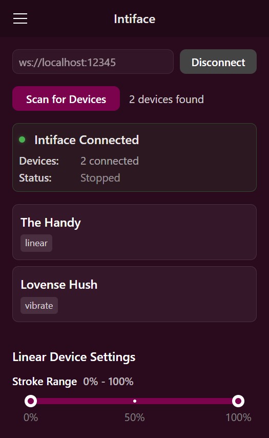 Connect Intiface